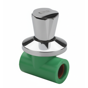 Rubinetto a vitone con maniglia pp r ø 20 mm per impianti carico idrico  vrb20010