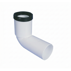 Curva prolungata wc 90 gradi dn 110 scarico sanitario polipropilene pp tech bianco  bsbpr0090