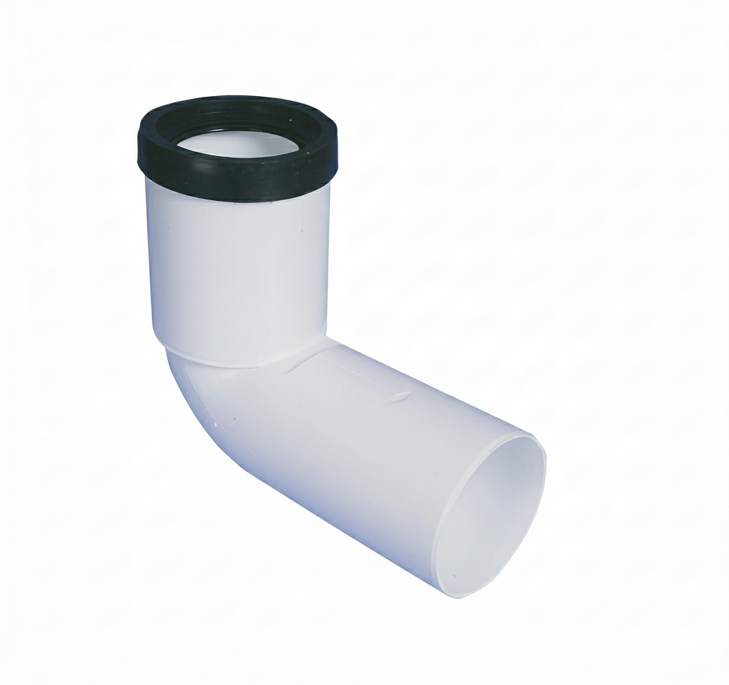 curva prolungata wc polipropilene 90 gradi 110 mm bampi con guarnizione