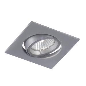Faretto incasso soffitto quadrato grigio gu10 ip20  thera 205981-gr