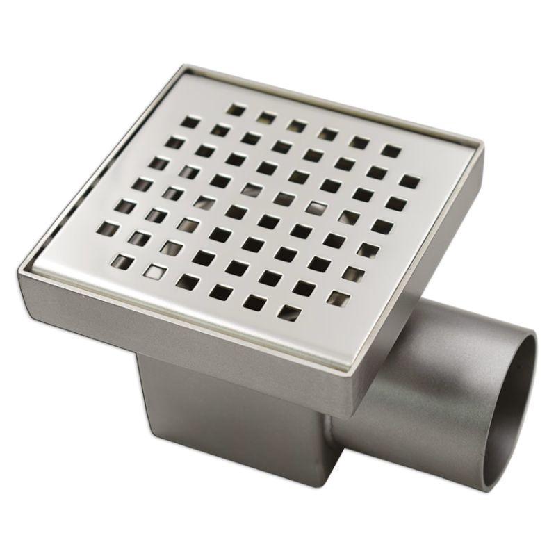 chiusino quadrato in acciaio inox 100x100 con sifone integrato Ferrari Welcome