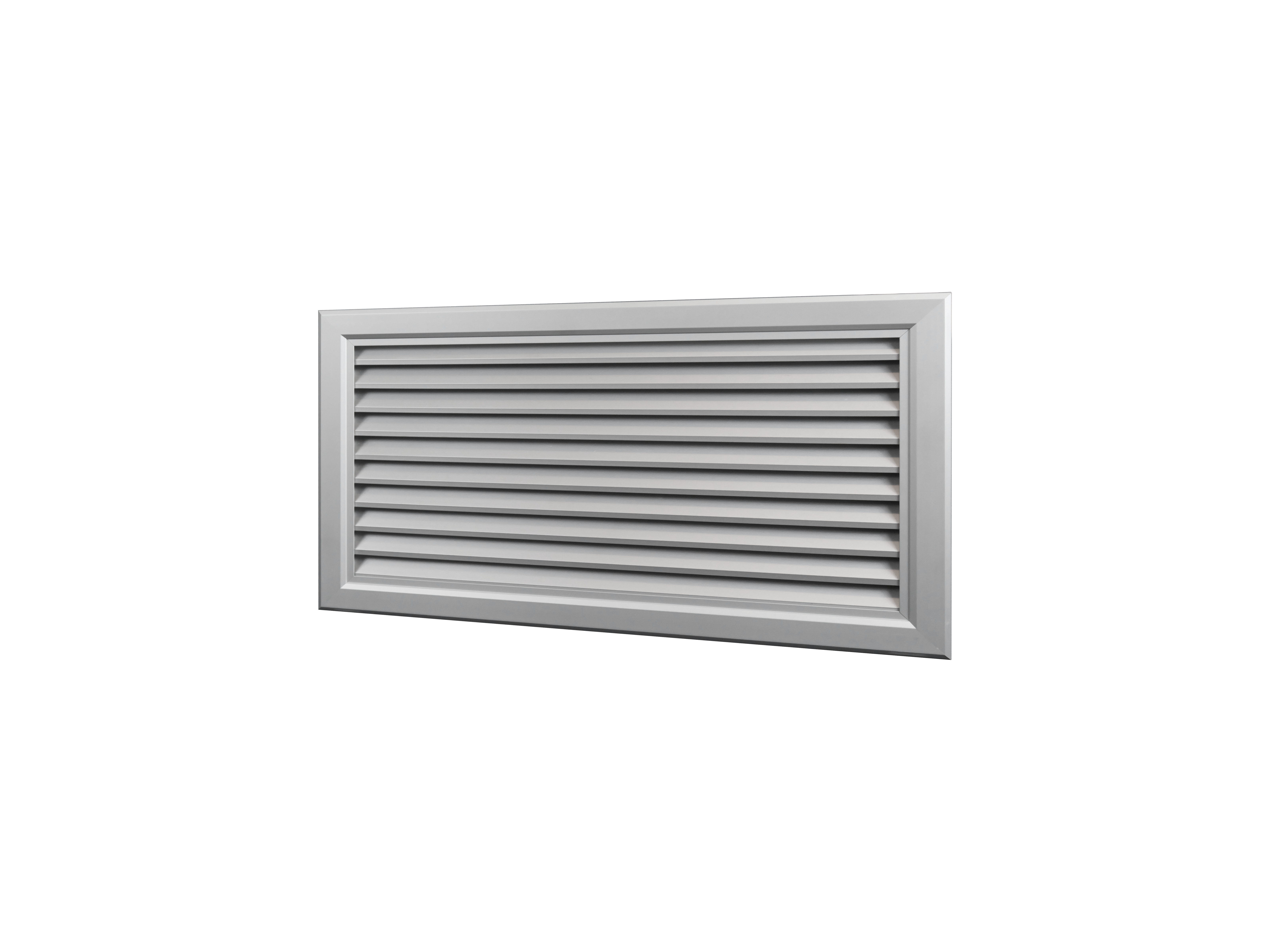Griglia di ripresa in alluminio anodizzato Systemair 600x200 mm vista frontale ideale per impianti di ventilazione