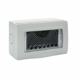 Contenitore autoportante stagno ip55 4 moduli ral 7035  44st04