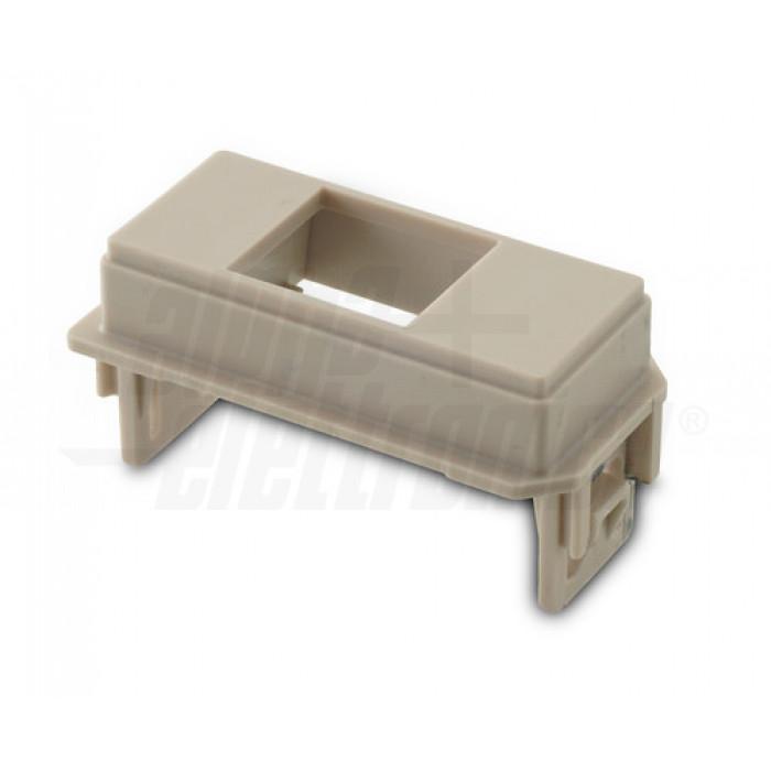 adattatore keyston compatibile bticino living now sabbia dettaglio laterale adattatore keyston compatibile bticino living now sabbia dettaglio laterale