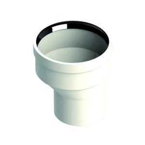 Raccordo aumento asimmetrico pps 80x100 mm bianco  108433