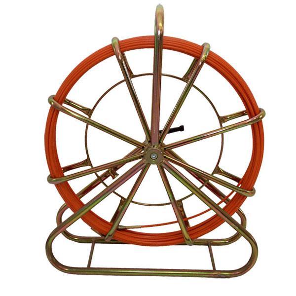 sonda passacavo in fibra di vetro su aspo verticale 60 metri per installazione elettrica