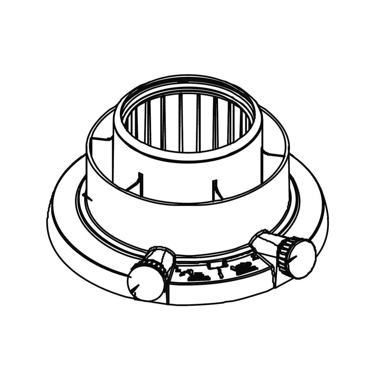 kit adattatore scarico fumi 80 125 caldaia vaillant ecoblock