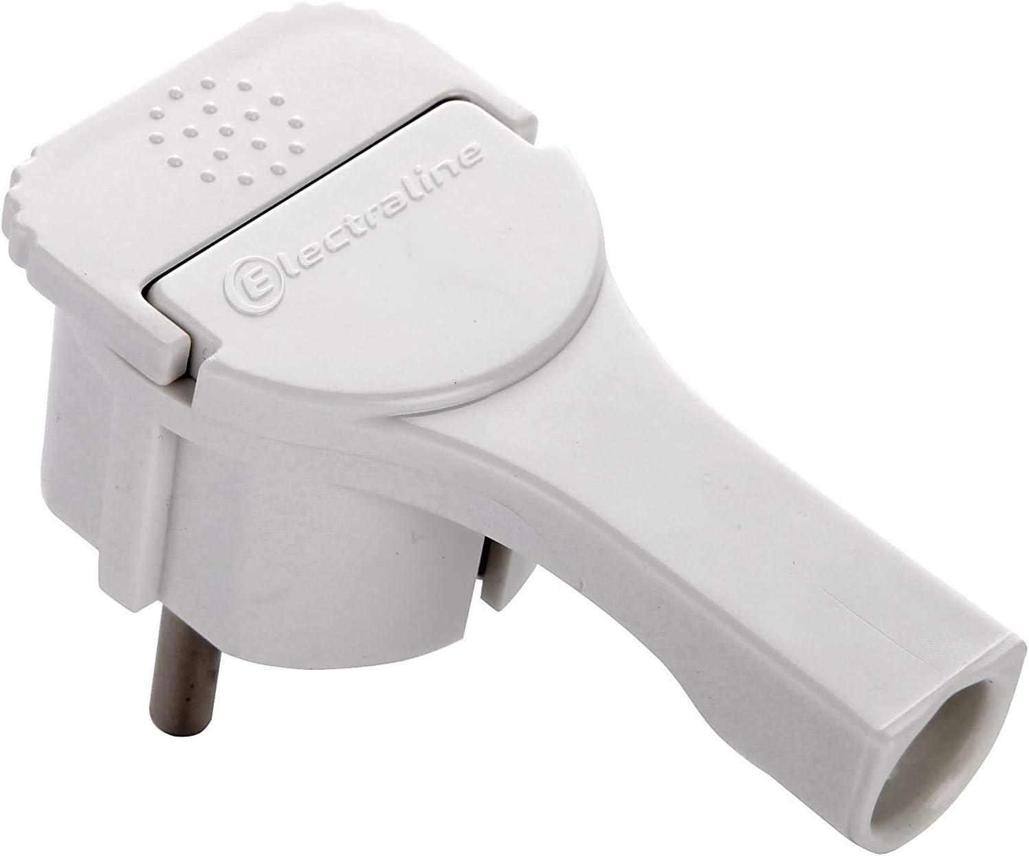 spina schuko salvaspazio Electraline extra piatta colore bianco