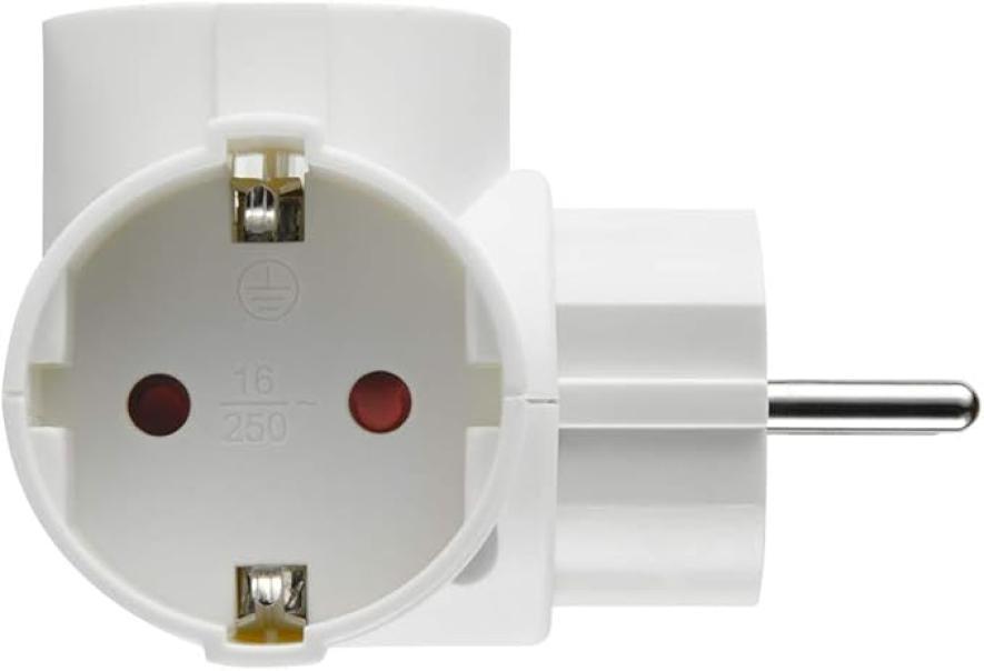 uscita presa schuko adattatore triplo 16a bianco elettrodomestici electraline