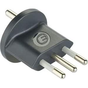 Adattatore fisso schuko a italiano 10a colore nero  70035