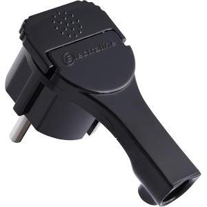 Spina schuko extra piatta 16a corpo compatto colore nero  523069