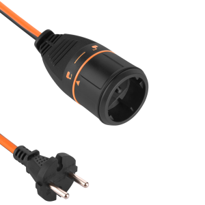 Prolunga electralock 20mt h05vv-f 2x1.5 16a ip20 arancione nero  01364