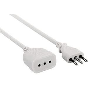 Prolunga elettrica lineare 5 m 10 a cavo 3g0,75 mm² bianco  46114