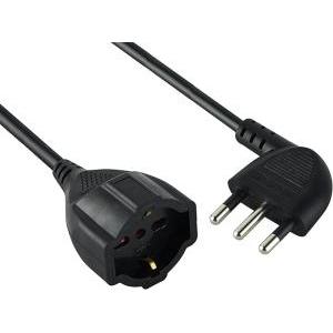 Prolunga elettrica lineare 5 m 16a cavo vv-f 3g1 nera  46109