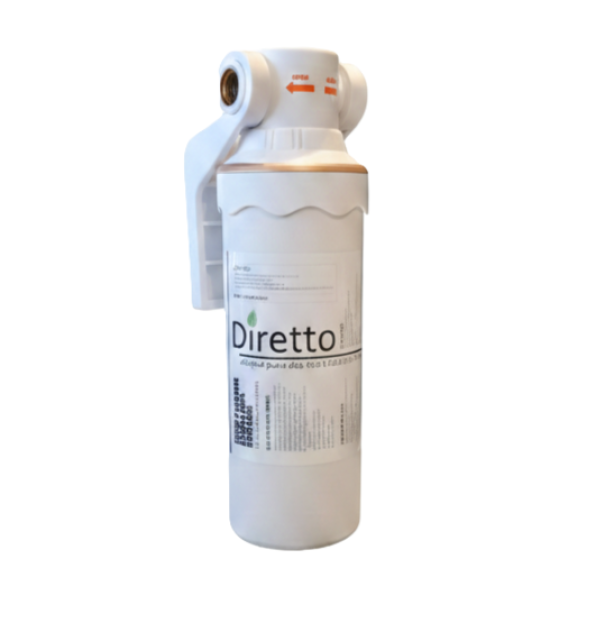 Filtro acqua diretto domestico per la microfiltrazione Puro Italia installazione sottolavello