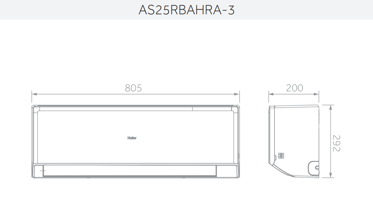 climatizzatore inverter haier monosplit 9000 btu con unitu00e0 interna esterna e telecomando