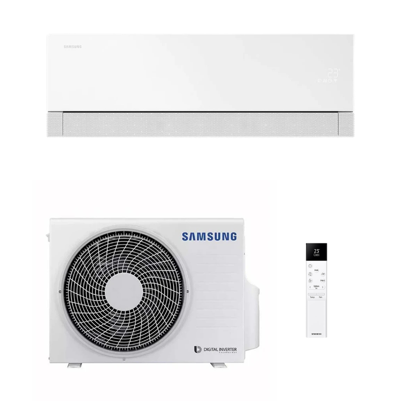 climatizzatore monosplit samsung windfree 12000 btu essential white con unitu00e0 interna esterna e telecomando