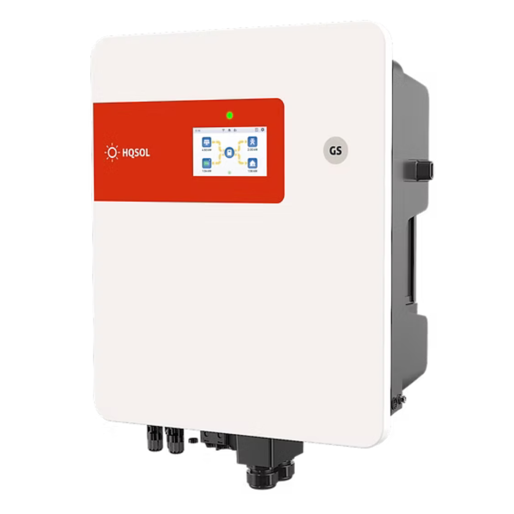 dettaglio inverter HQSOL sistema di accumulo energia touch LCD WiFi ip65