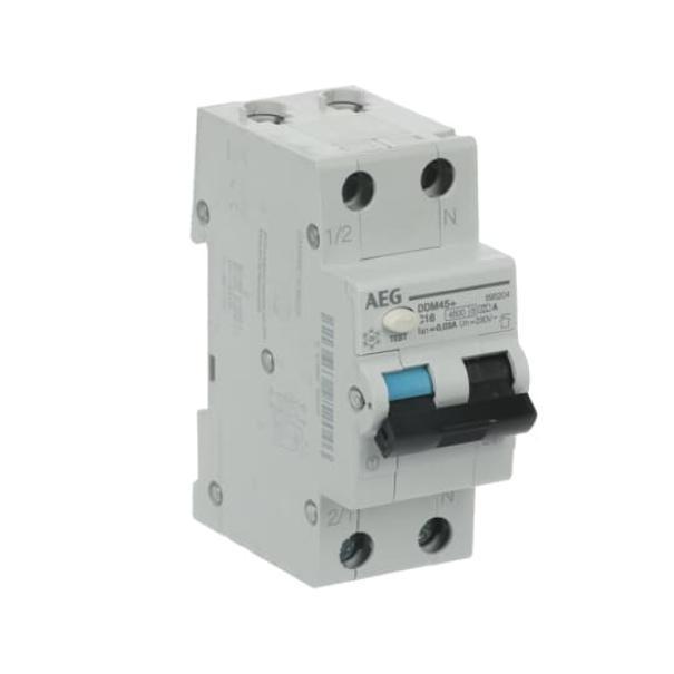 interruttore differenziale magnetotermico aeg vista laterale 1 piu00f9 n 10a robusto e compatto