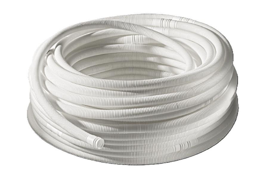 tubo corrugato flessibile bianco in rotolo da 50 metri per impianti elettrici ARTIPLASTIC
