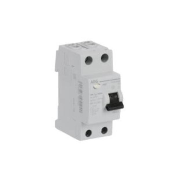 interruttore differenziale puro aeg dcg plus 2 poli 25a 30ma frontale