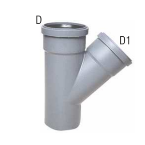 Braga pp-tech dn 40/32 45° scarico idrico  bea040345