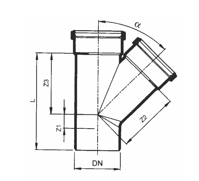 schema tecnico raccordo braga 40x32 mm polipropilene bampi per scarico schema tecnico braga polipropilene 40x32 mm angolo 45 gradi bampi