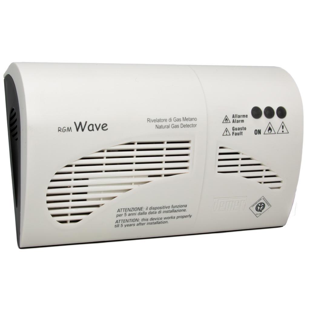 Rilevatore gas metano da parete bianco Vemer VN783700 per sicurezza domestica