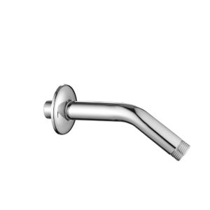 Braccio doccia a parete metallo cromato 15 cm con rosone  f0177