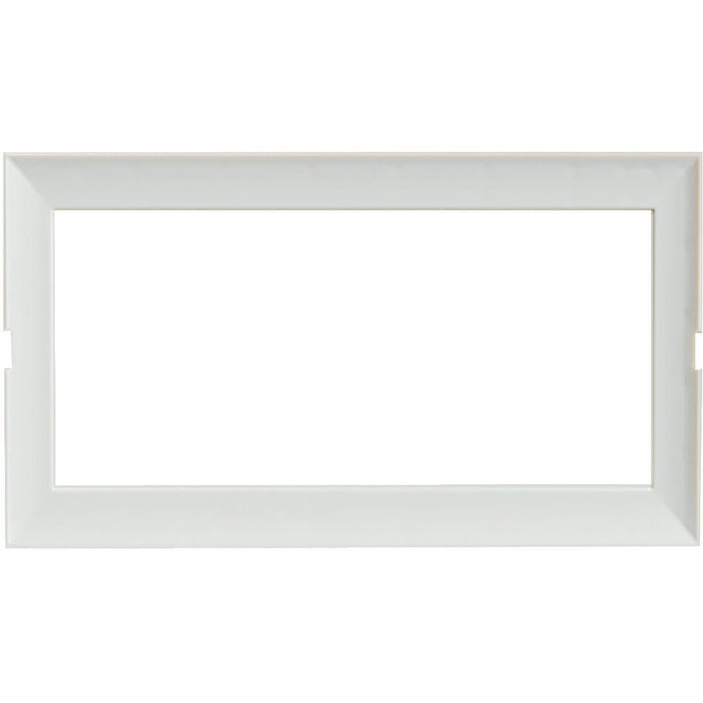 supporto 4 moduli Matix Magic con mostrina grigio chiaro per torrette modulari bifacciali BTicino