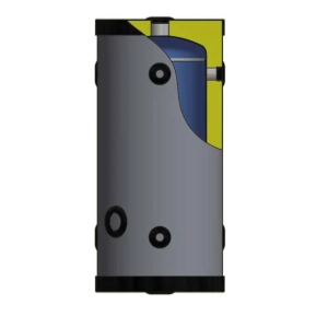 Accumulatore inerziale vetrificato 35l parete pompa calore  acp 35 a46sl31