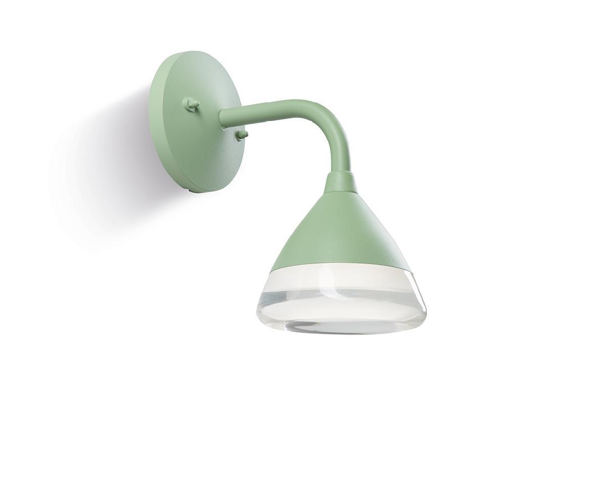 applique da parete LED Sovil 20W colore salvia per illuminazione esterna e interna