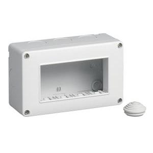 Contenitore da parete ip40 4 moduli eikon arke plana  isoset 14804