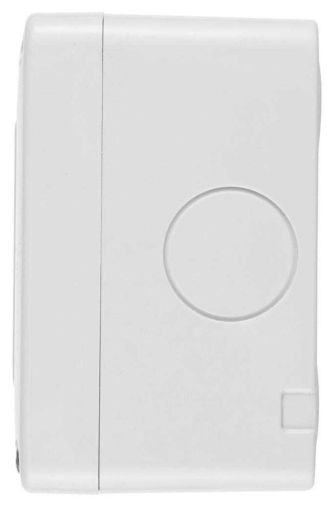 vista laterale contenitore parete Vimar IP40 per 4 moduli compatibile Plana Eikon Arku00e9