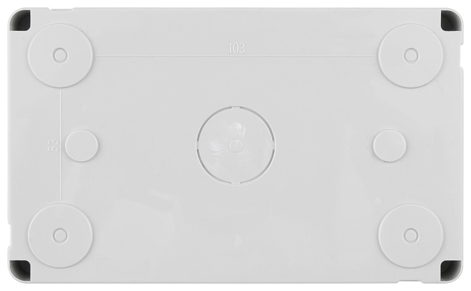 retro contenitore Vimar IP40 4 moduli guida fissaggio parete plastica isolante