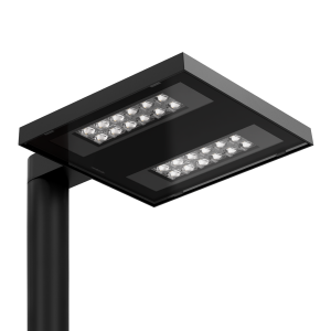 Armatura stradale led 25w 4000k ip66 nero  kai 2 midnight mv16421ba3n