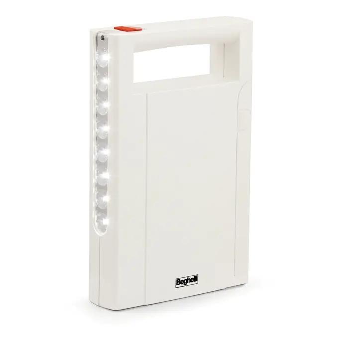 lampada led portatile beghelli bianca per emergenza e blackout modello 3310n