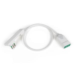 Prolunga lineare italiana 2p+t 10a cavo 1m pvc bianco ip20  92002