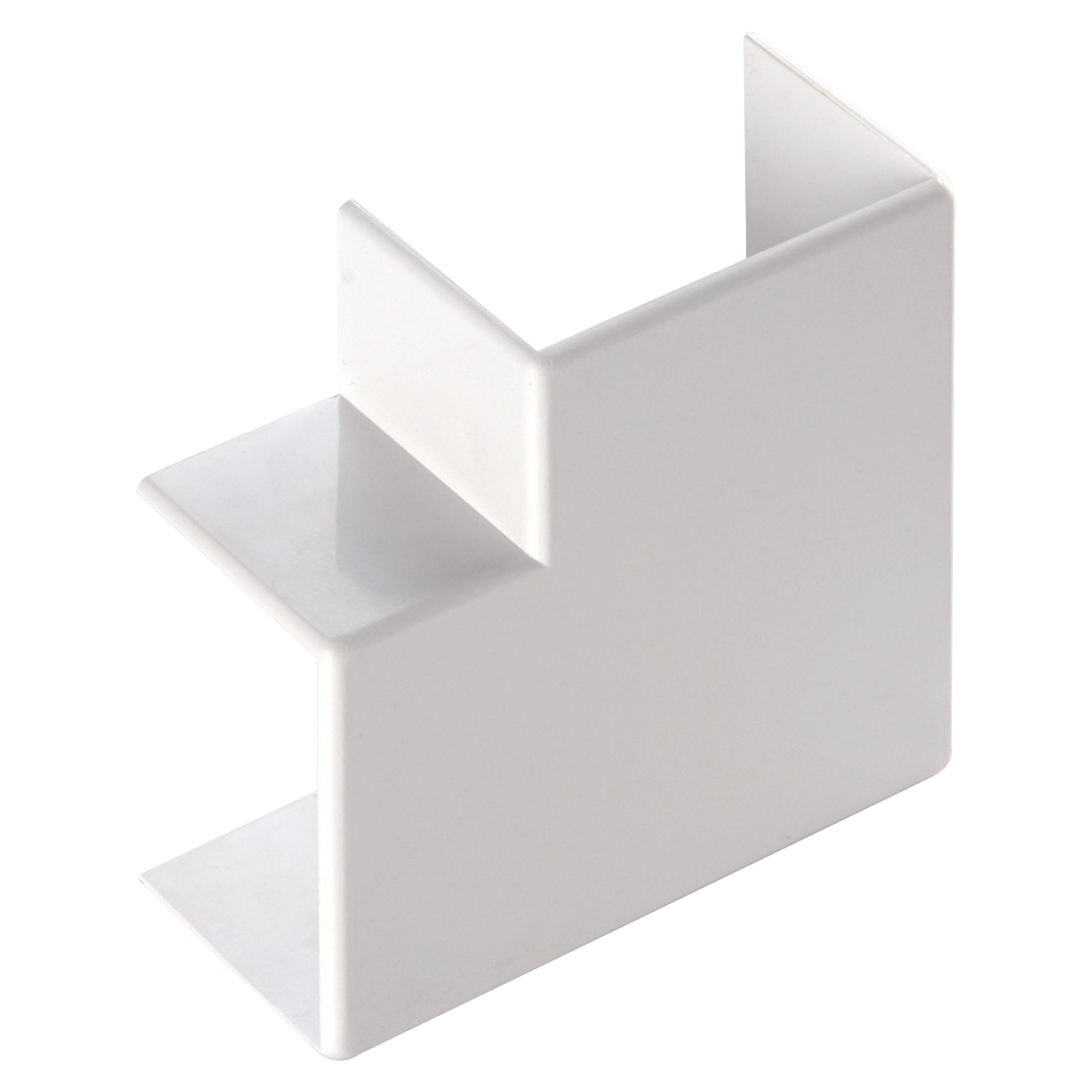 angolo piano bianco per canalina 120x80 mm in plastica resistente elettrocanali