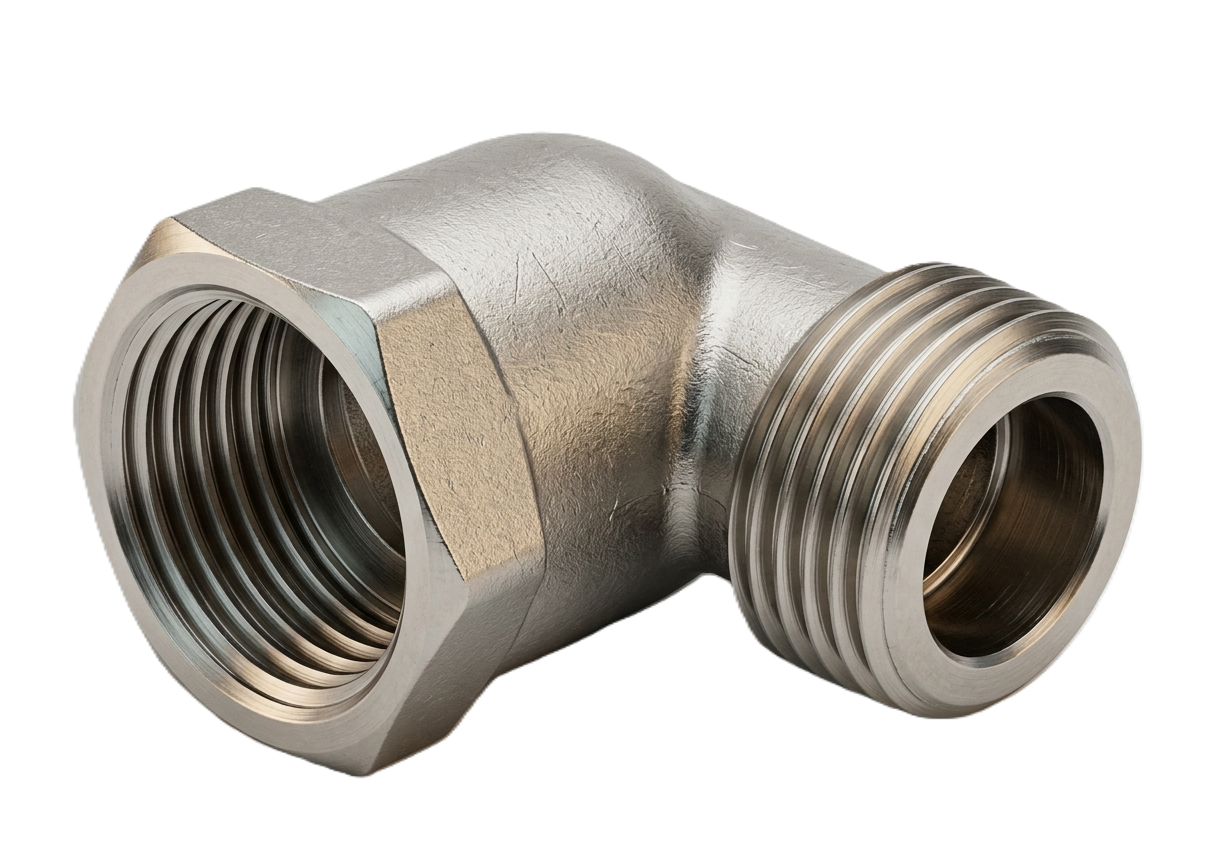 Raccordo gomito maschio femmina 1 2 pollice in zama per impianti gas metano e GPL