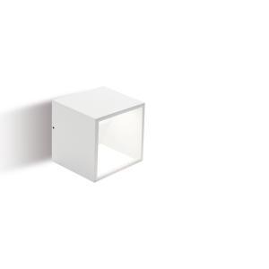 Applique cubo led 9w 4000k ip54 ik08 alluminio bianco parete  niko 99186/02