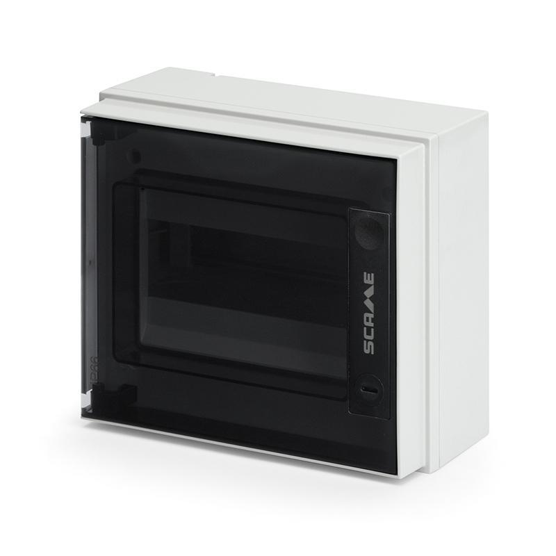Centralino da parete 8 moduli IP66 grigio SCAME per installazione esterna e impianti elettrici modulari