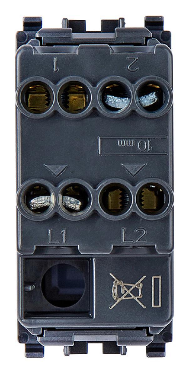 retro interruttore Vimar Eikon bipolare 2 poli morsetti a vite
