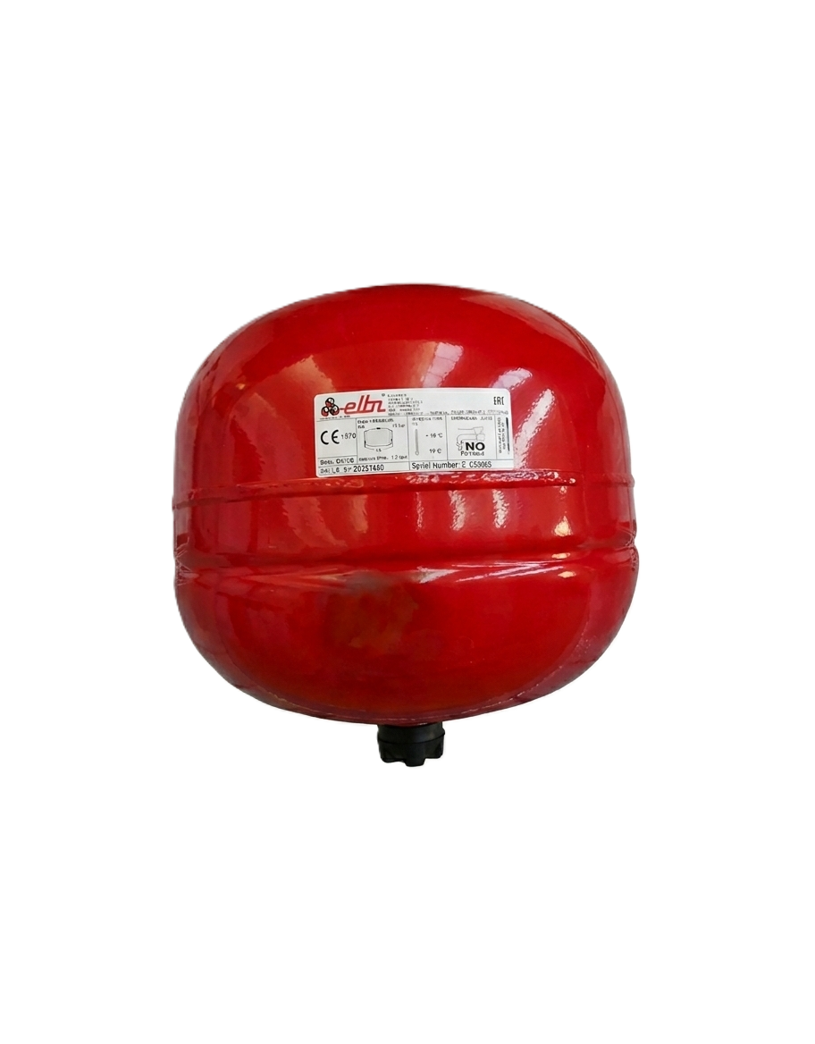 vaso di espansione a membrana fissa Elbi 35 litri rosso per impianto riscaldamento