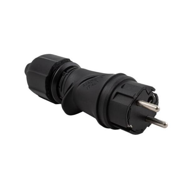 spina franco schuko elettrica nera ip54 fanton per impianti industriali professionale smontabile