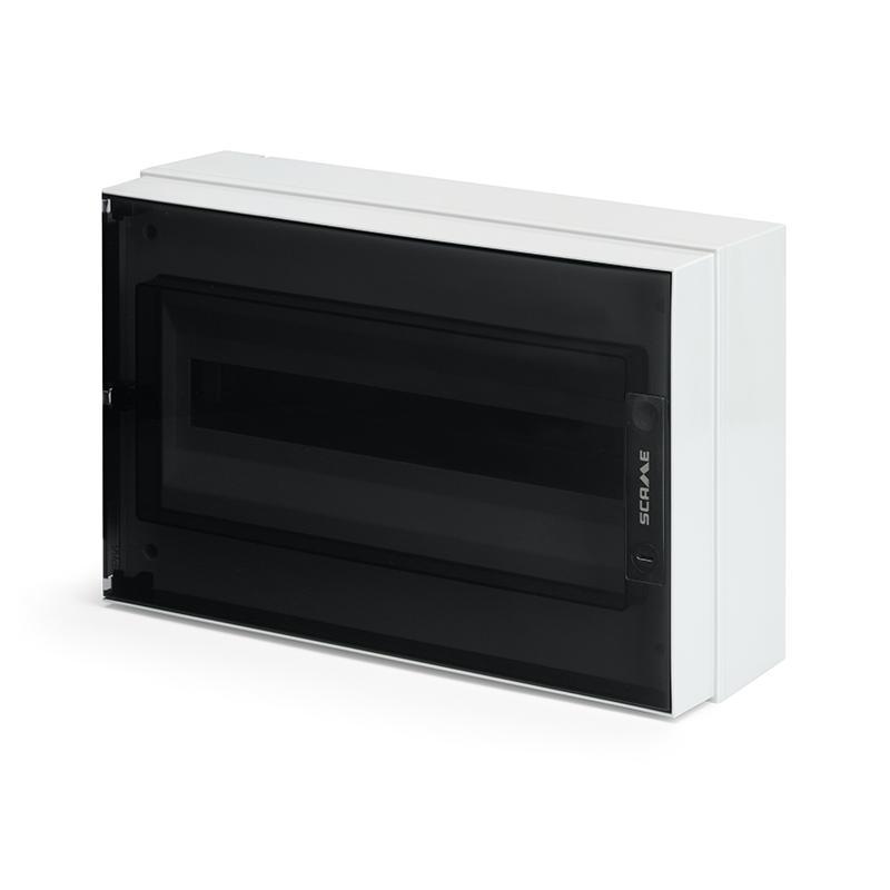 centralino da parete ip66 grigio 18 moduli scame per impianti elettrici ad alta protezione