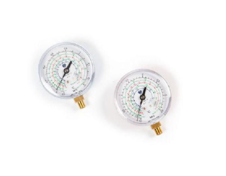 manometro pulse free classe 1 u00d880 attacco radiale scala refrigeranti per refrigerazione e condizionamento