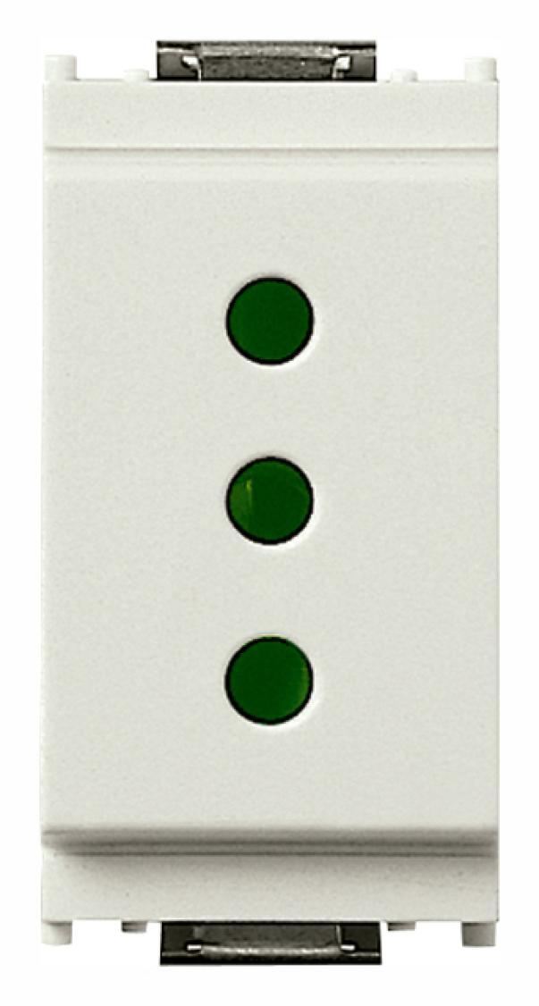 presa elettrica da incasso Vimar 2P T 10A bianca tipo P11 per serie civili
