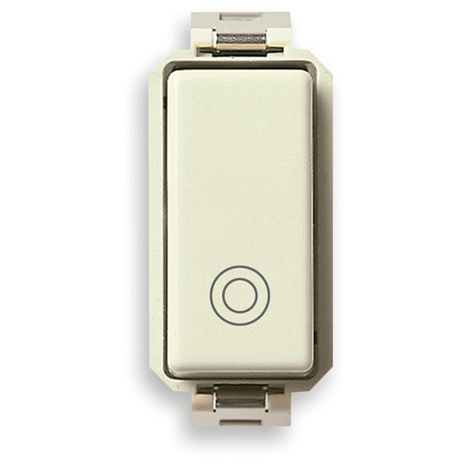 Pulsante elettrico 1P NO 10A Vimar bianco per impianto civile modulo incasso