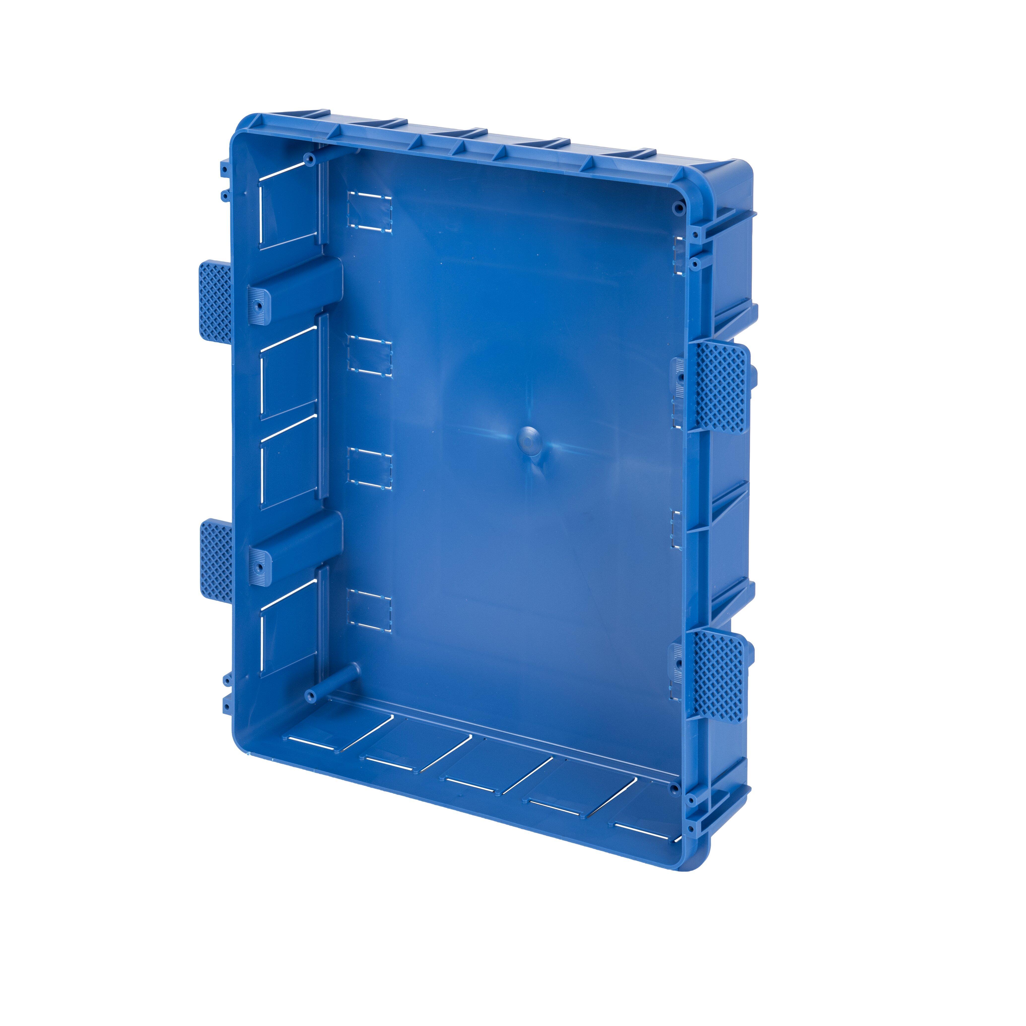 fondo centralino incasso 24 moduli per cartongesso blu resistente elettrocanali